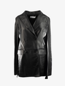 Federica Bonifaci Double Breasted Leather Blazer