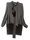 Federica Bonifaci DR Dress Neck Tie Black
