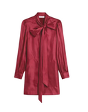 Federica Bonifaci DR Dress Neck Tie Red