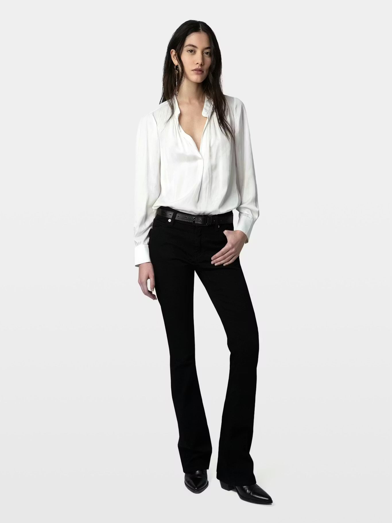 Zadig & Voltaire Tink Satin Blouse White