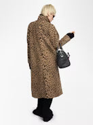 Zadig&Voltaire Mentle Coat - Long Leopard Print Cotton Coat