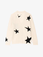 Zadig&Voltaire Mirkaz Cashmere Cardigan in Ecru