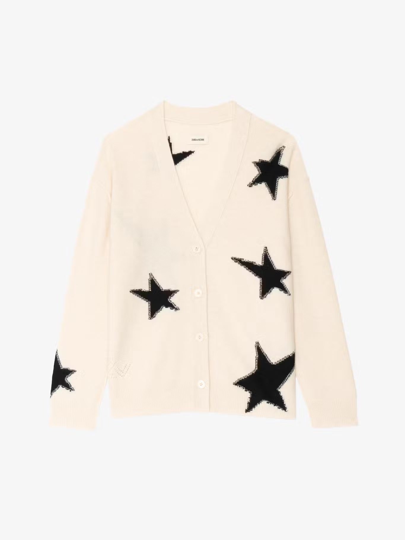 Zadig&Voltaire Mirkaz Cashmere Cardigan in Ecru