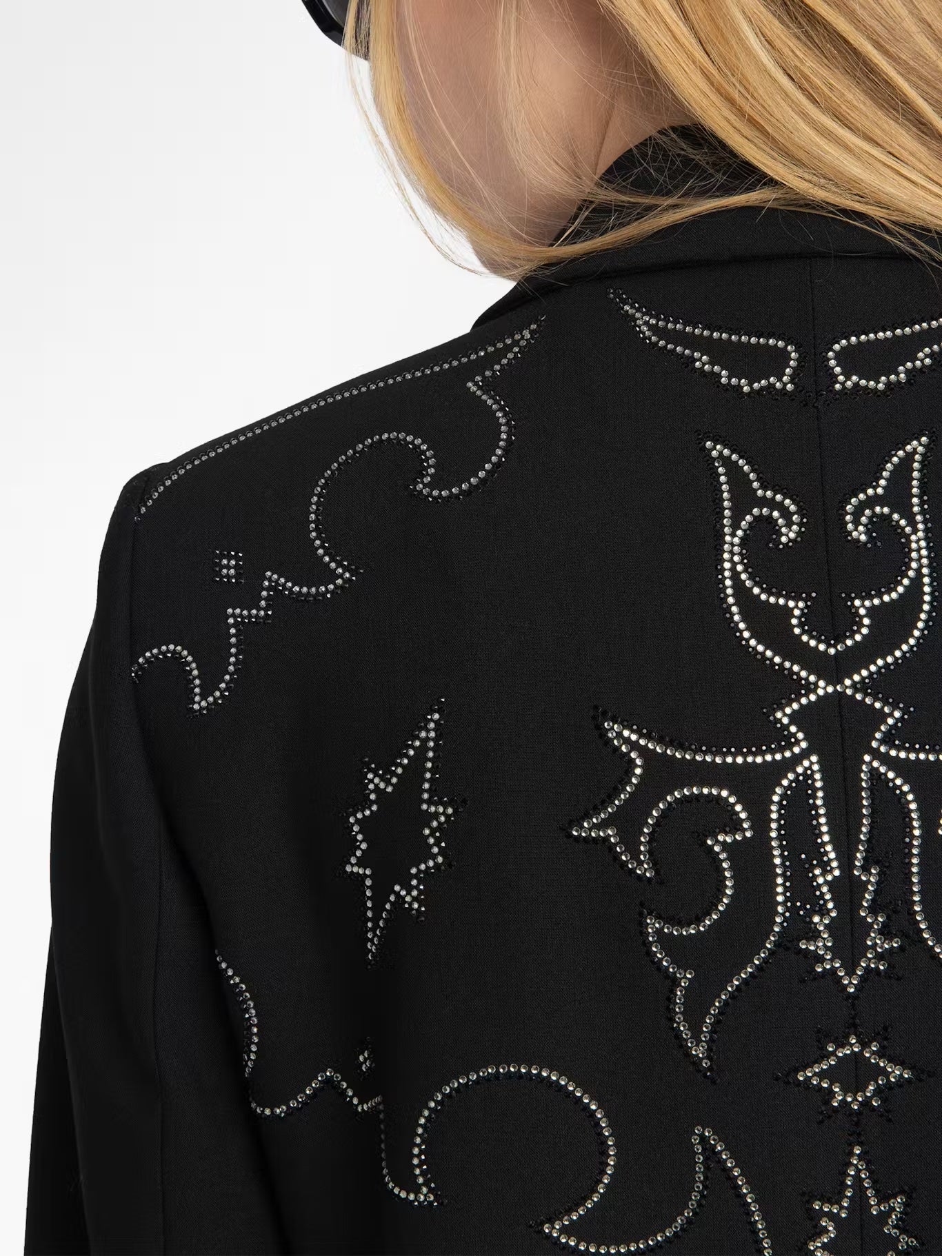 Zadig & Voltaire Viva Black Rhinestone Blazer