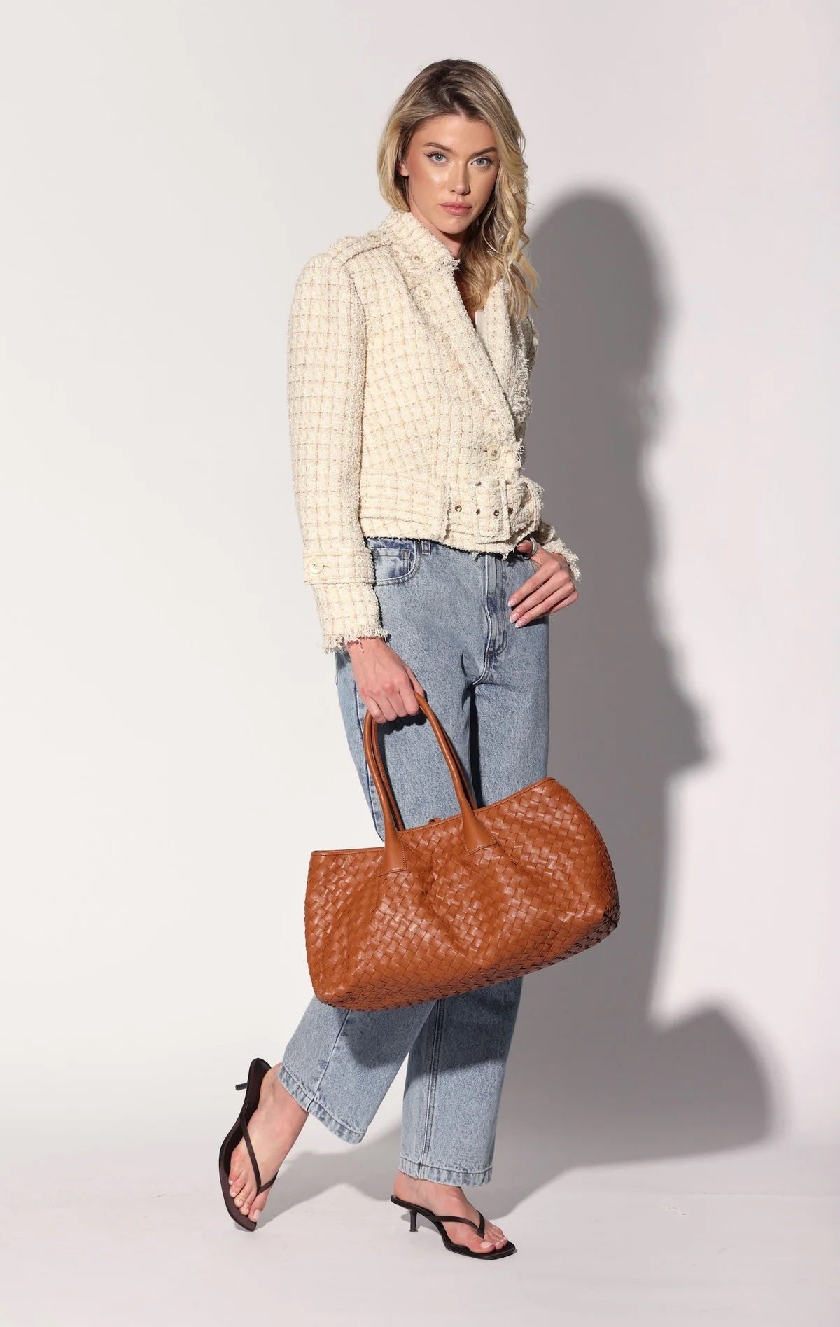 Walter Baker Alina Large Tote, Almond Color