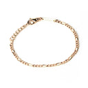 Atelium 3.0mm 18k Gold Figaro Chain Bracelet