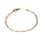 Atelium 3.0mm 18k Gold Figaro Chain Bracelet
