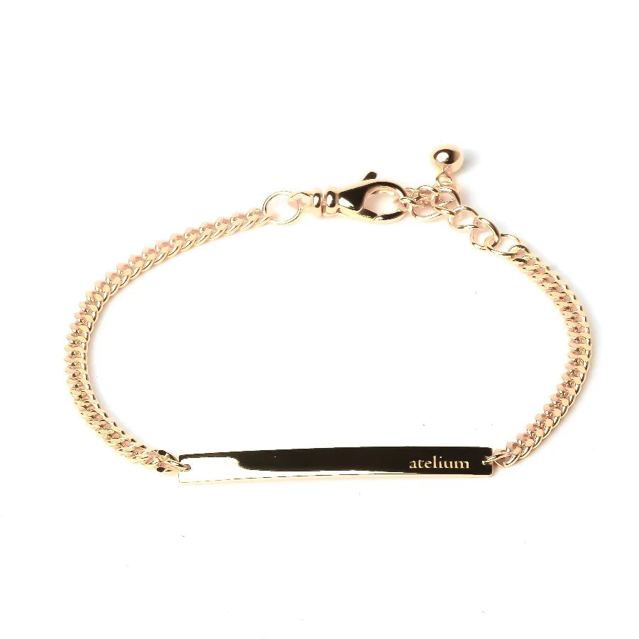Atelium 18K Yellow Gold ID Bracelet