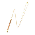 Atelium 18k Gold Long Bar Pendant Necklace