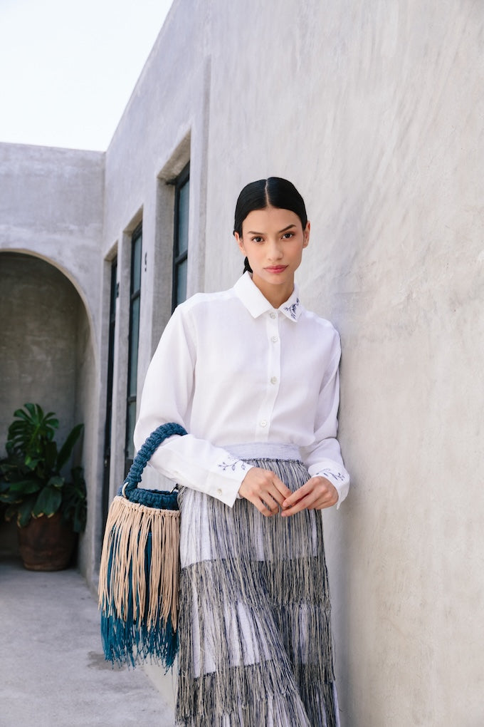 Montsera Montserrat | Macrame Fringe Bucket Bag