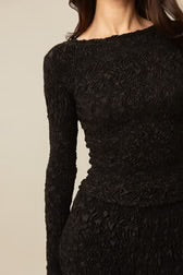 Contessa Mills Long Sleeved Blair T-Shirt in Black