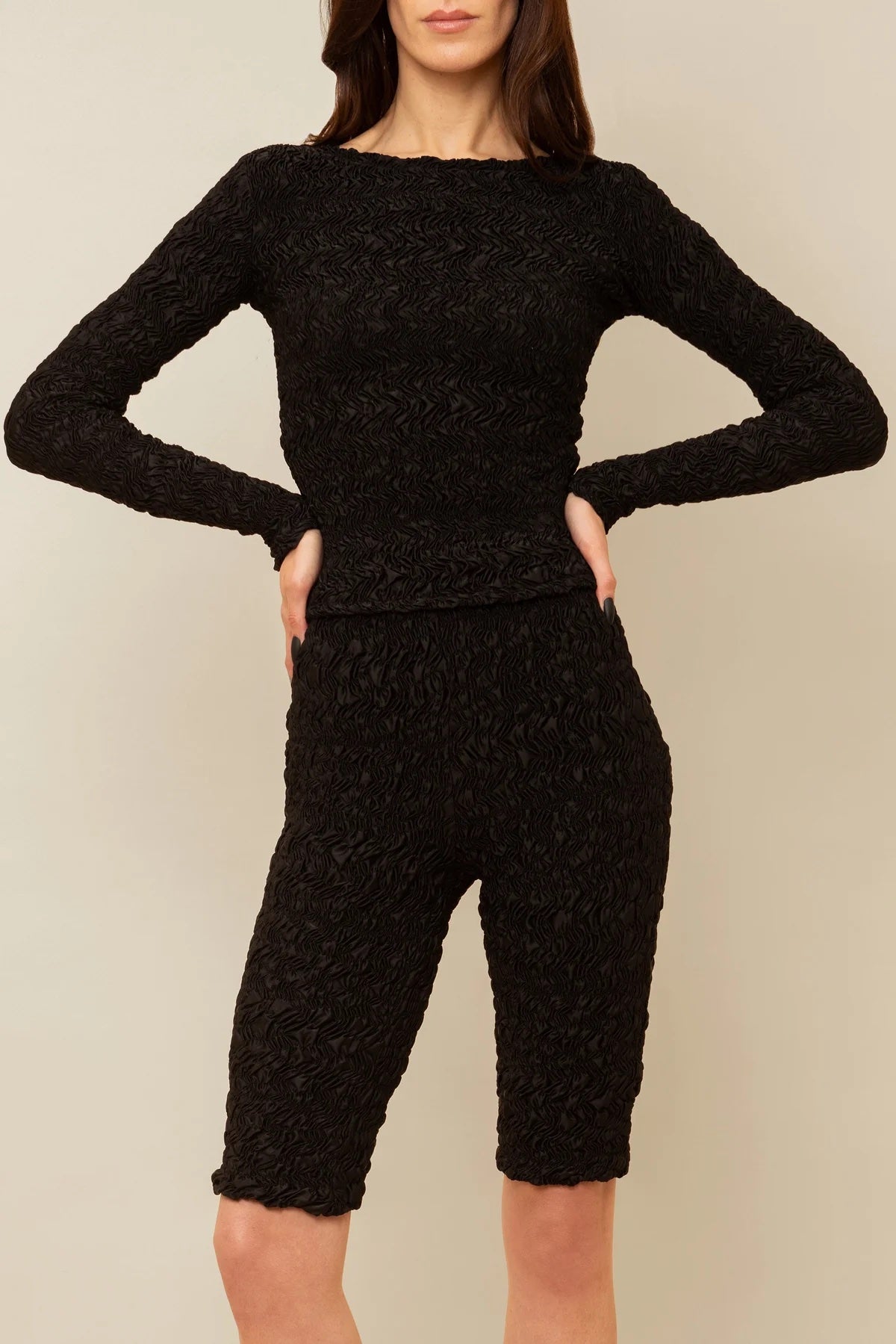 Contessa Mills Long Sleeved Blair T-Shirt in Black