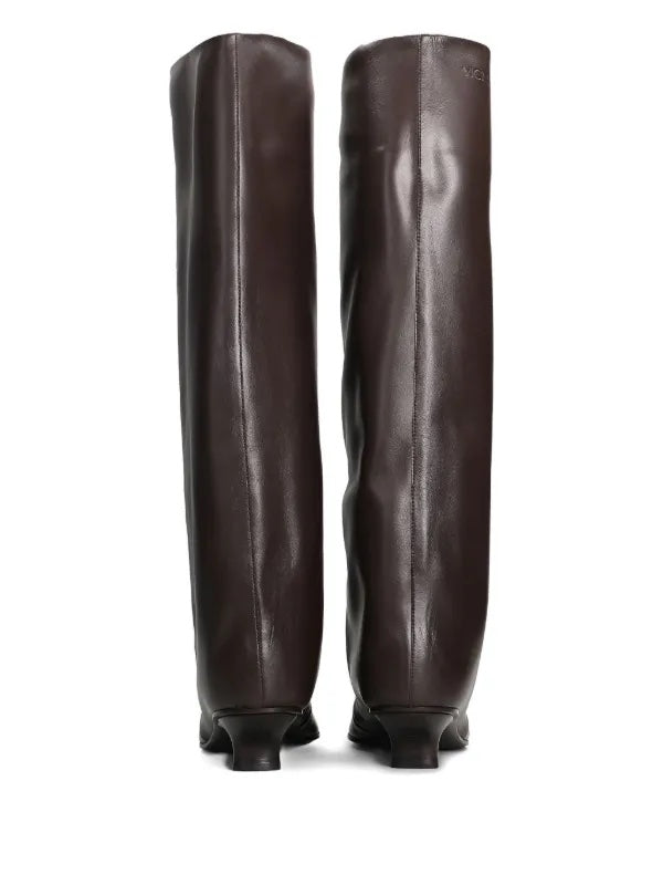 Vicini Square Toe Boot in Brown