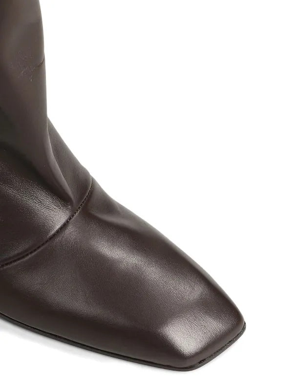 Vicini Square Toe Boot in Brown