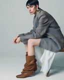 Vicini Square Toe Boot in Carmel