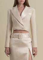 Contessa Mills Morgaine Blazer in Champagne