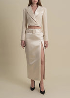 Contessa Mills Morgaine Blazer in Champagne