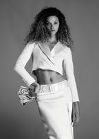 Contessa Mills Morgaine Blazer in Champagne