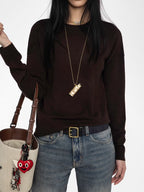 Zadig & Voltaire Cici Sweater Chocolate Brown