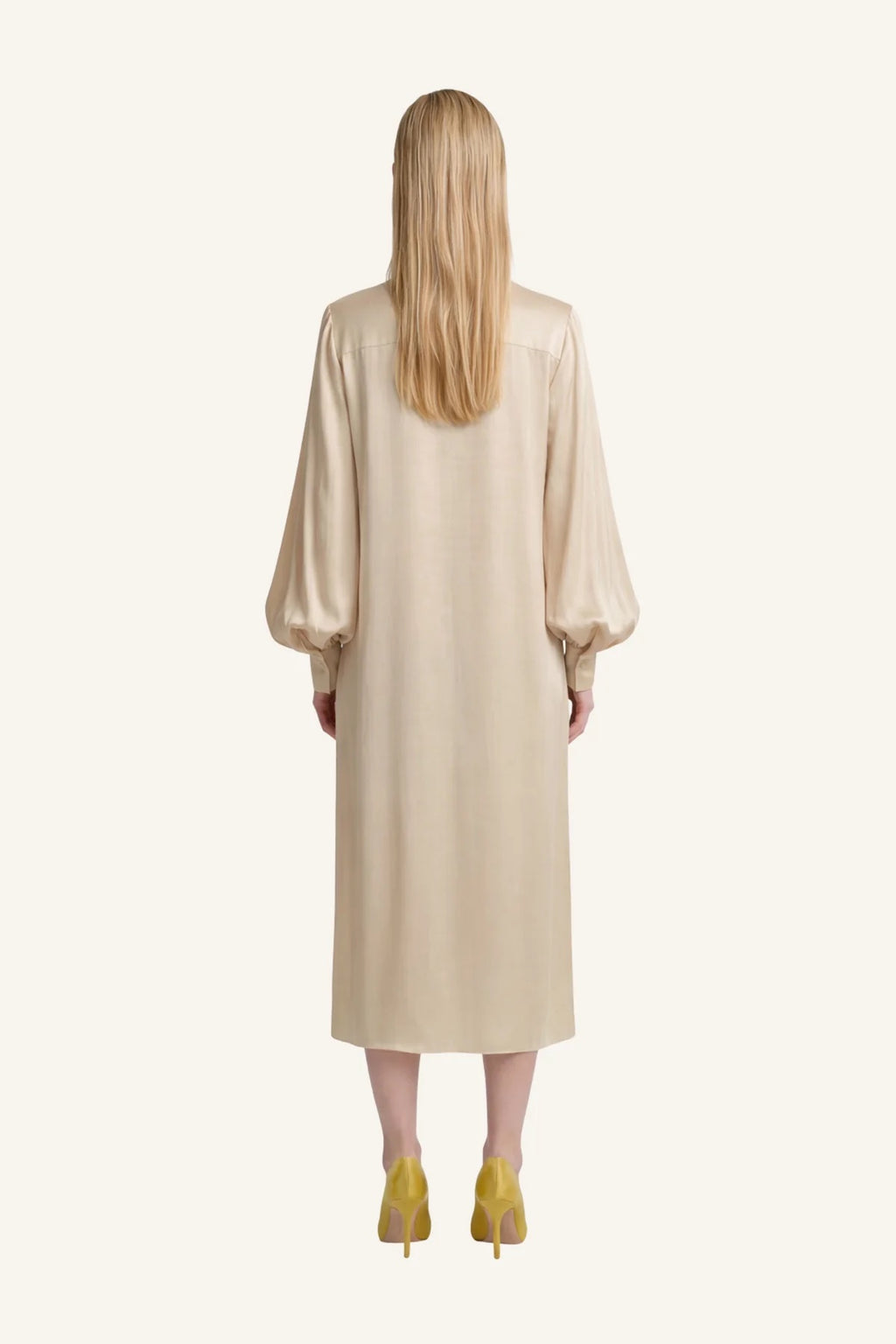 Aiste Hong Tie-Neck Shirt Dress