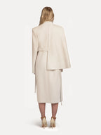 AISTE HONG ASYMMETRIC CAPE COAT