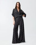 PINKO Dark Denim Blouse with Eyelets