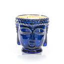 Thompson Ferrier Emerald Blue Glass Buddha Candle