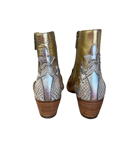 Jo Ghost Python Silver Ghost Cowboy Boot