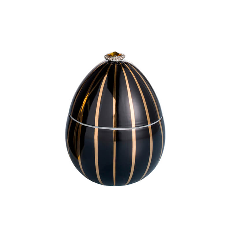 Ladenac Black egg with golden stripe