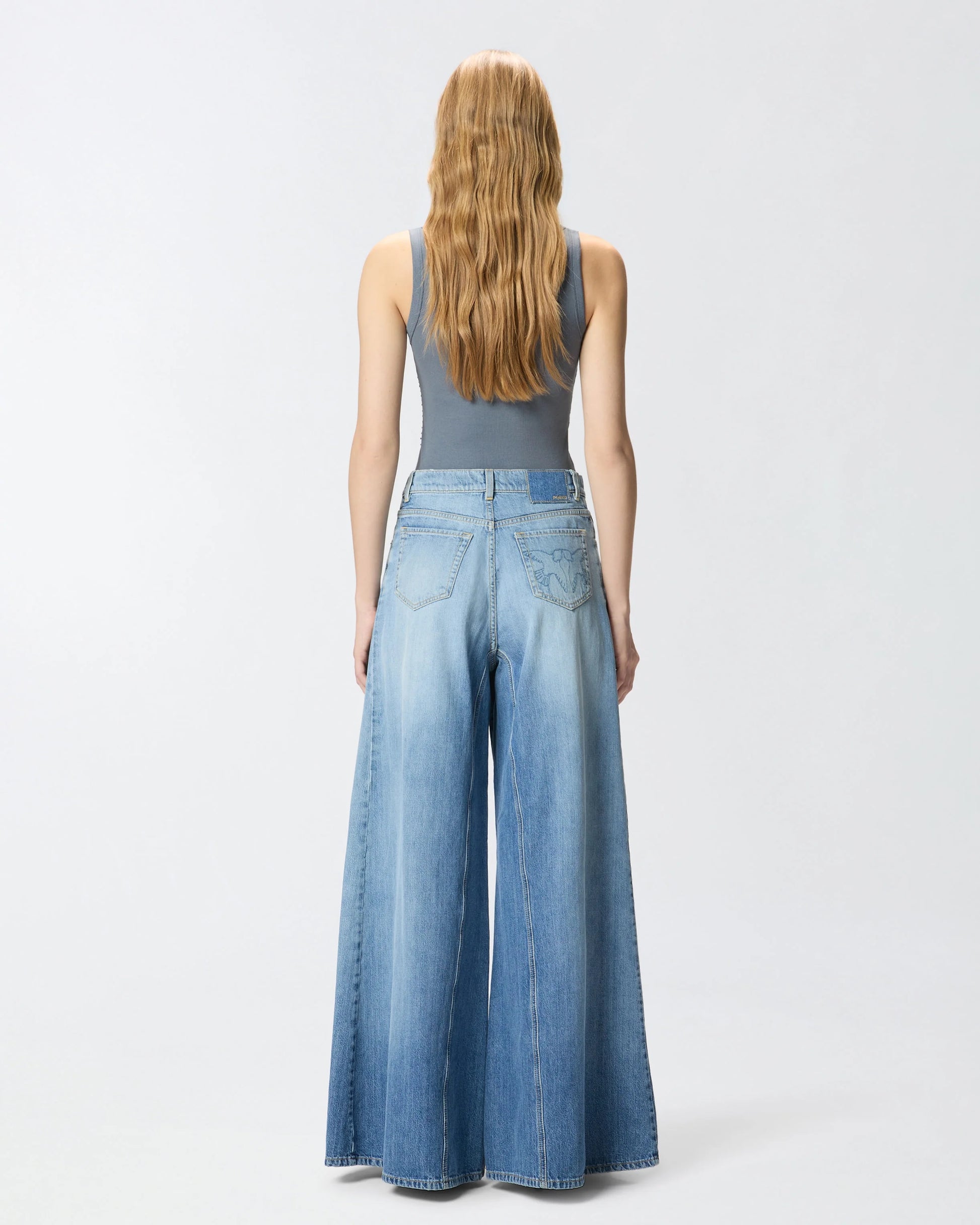 PINKO Flared Jeans with Super Wide Leg