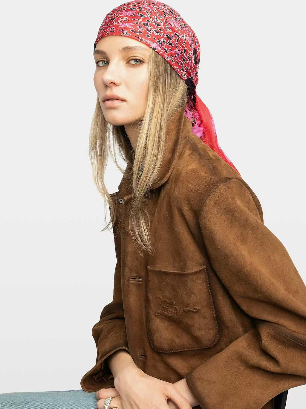 Zadig&Voltaire Kerry Garden 138 Scarf in LADY
