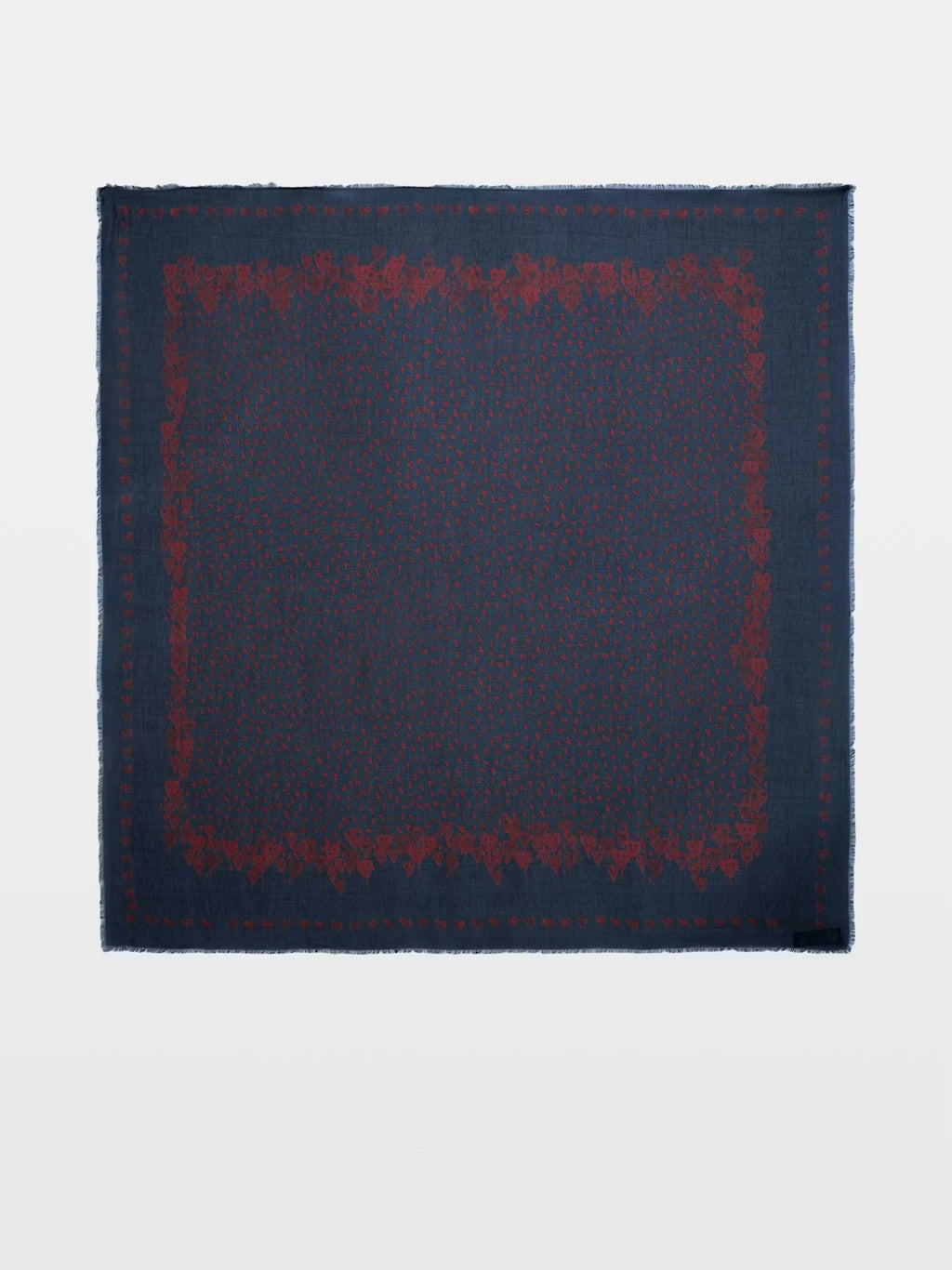 Zadig & Voltaire Kerry Hearts Scarf in MARINE