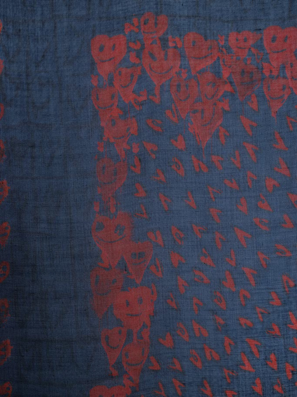 Zadig & Voltaire Kerry Hearts Scarf in MARINE