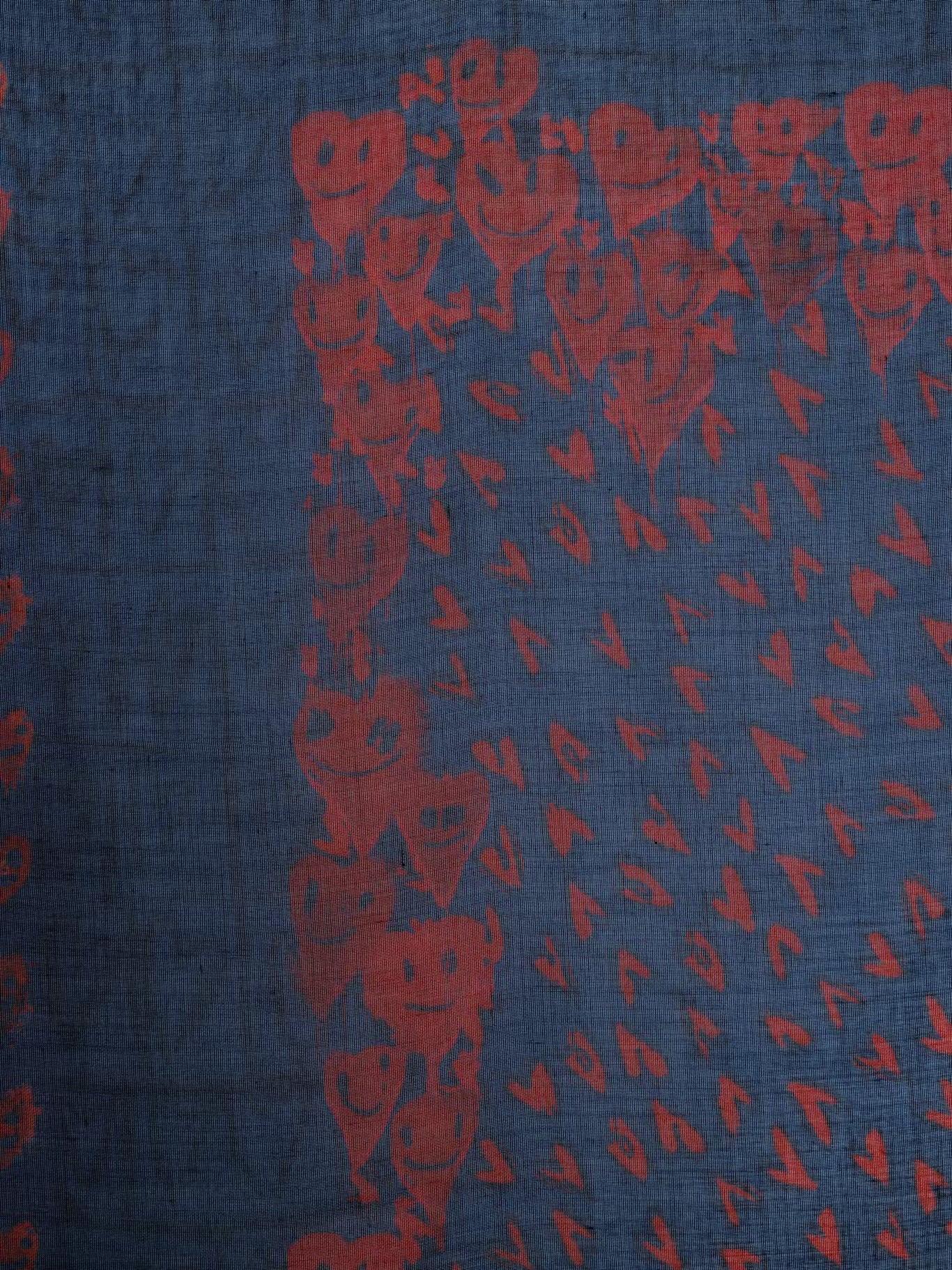 Zadig & Voltaire Kerry Hearts Scarf in MARINE