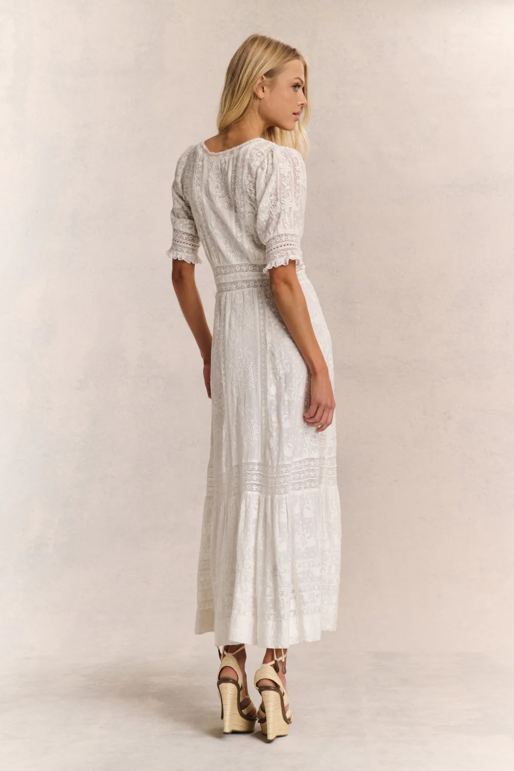 LoveShackFancy Minka Heritage Maxi Dress