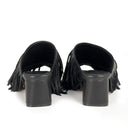 VicMatie K16_DROP MULE BLACK IN SOFT NAPPA LEATHER