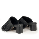 VicMatie K16_DROP MULE BLACK IN SOFT NAPPA LEATHER