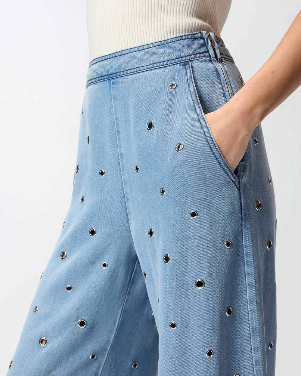 PINKO Flared Jeans with Super Wide Leg