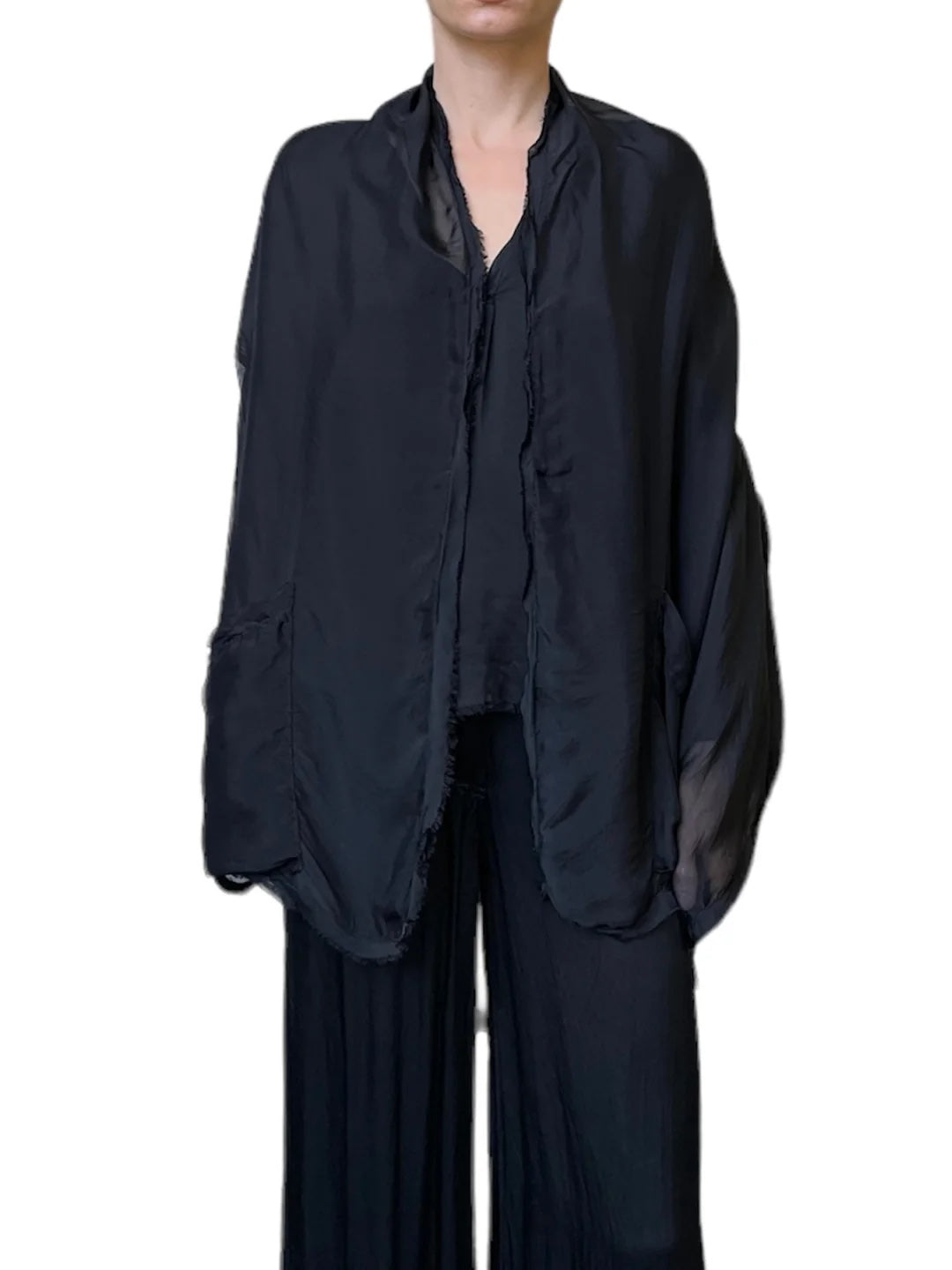 JAGA Privee Jacket Chiffon in Black