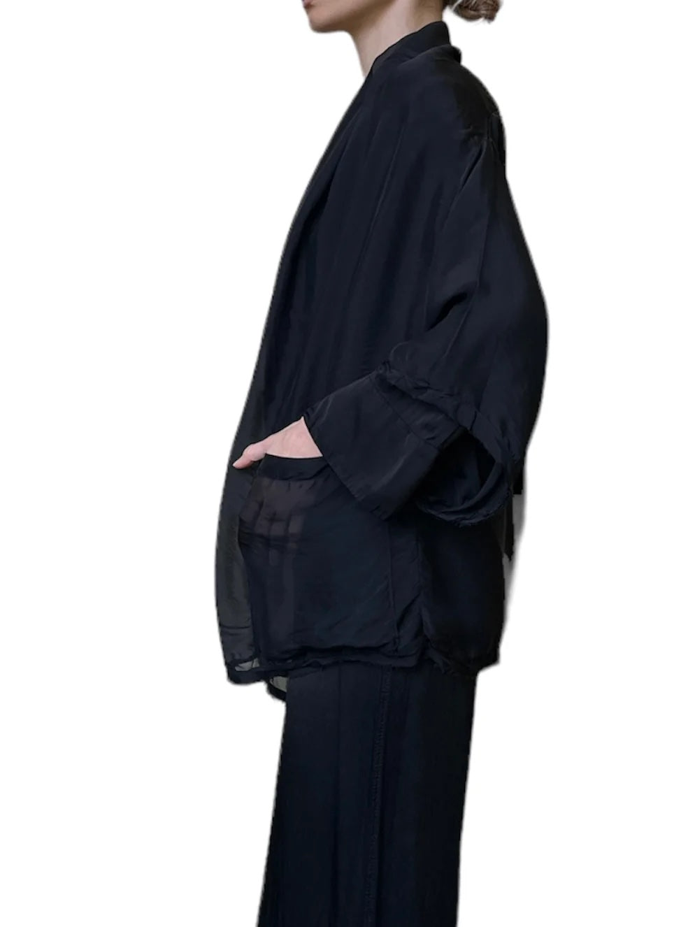 JAGA Privee Jacket Chiffon in Black