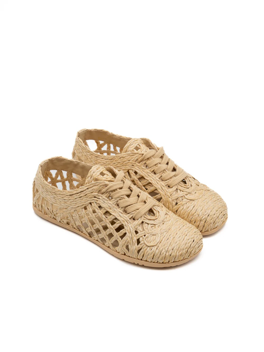 Paloma Barcelo Palomitas CORA RAFFIA NATURAL SNEAKER