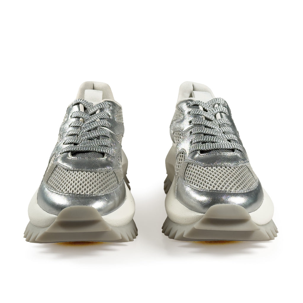 VicMatie D22 RUNNING LACE-UP SNEAKER SILVER/GREY