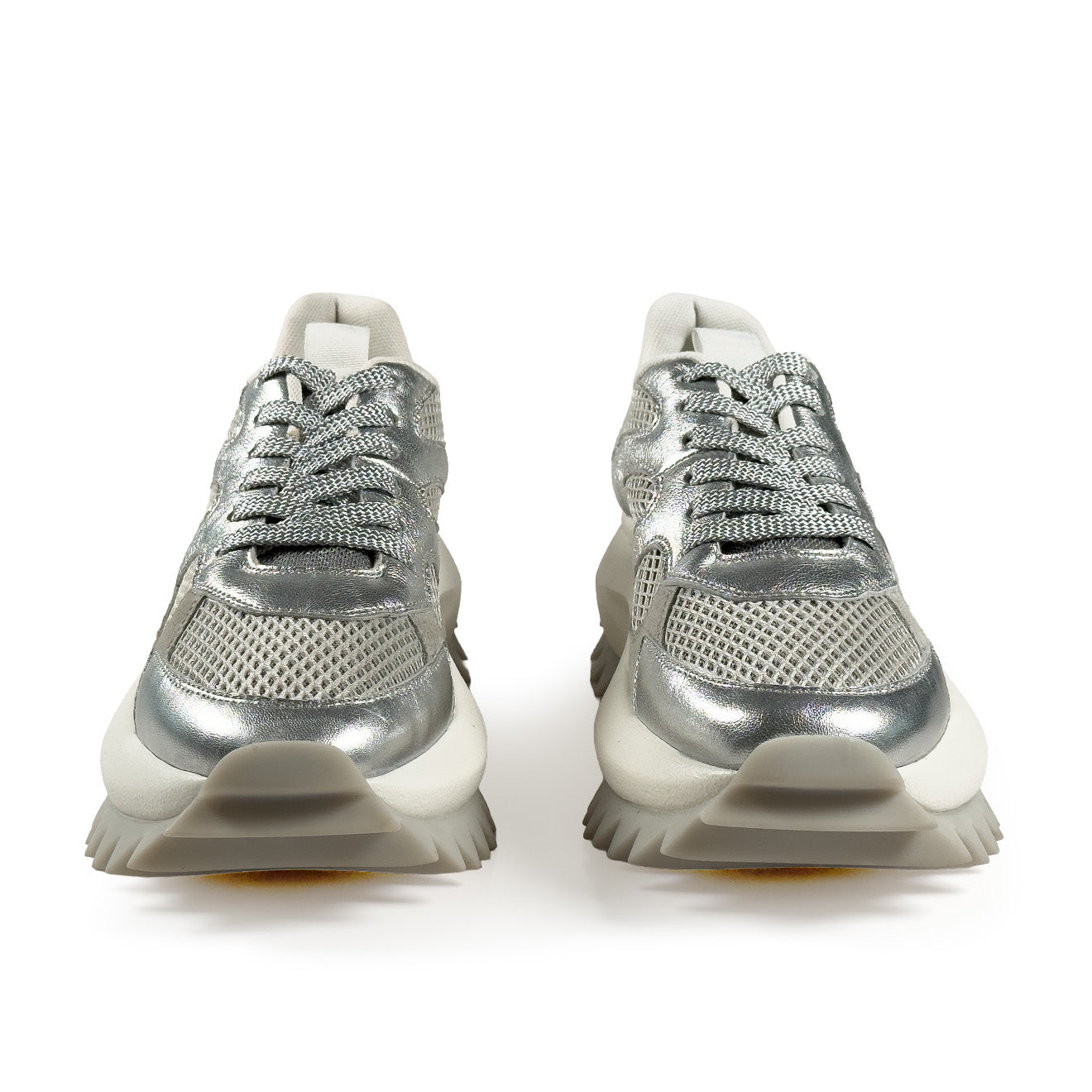VicMatie D22 RUNNING LACE-UP SNEAKER SILVER/GREY