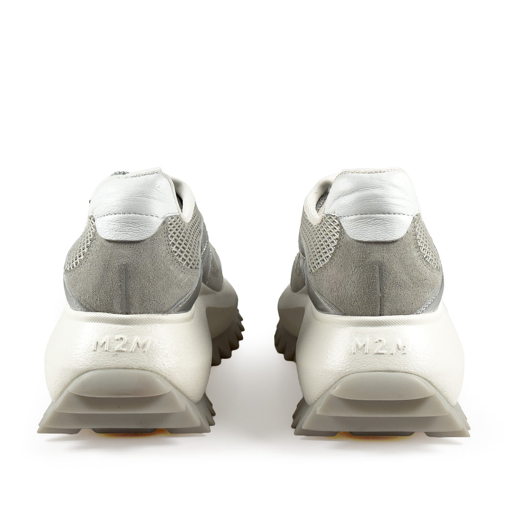 VicMatie D22 RUNNING LACE-UP SNEAKER SILVER/GREY