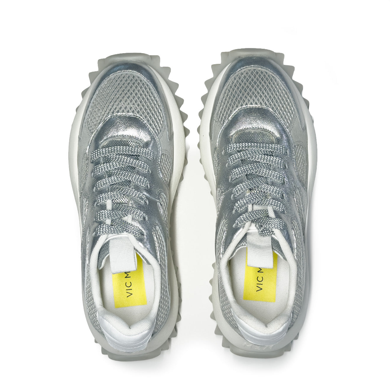 VicMatie D22 RUNNING LACE-UP SNEAKER SILVER/GREY