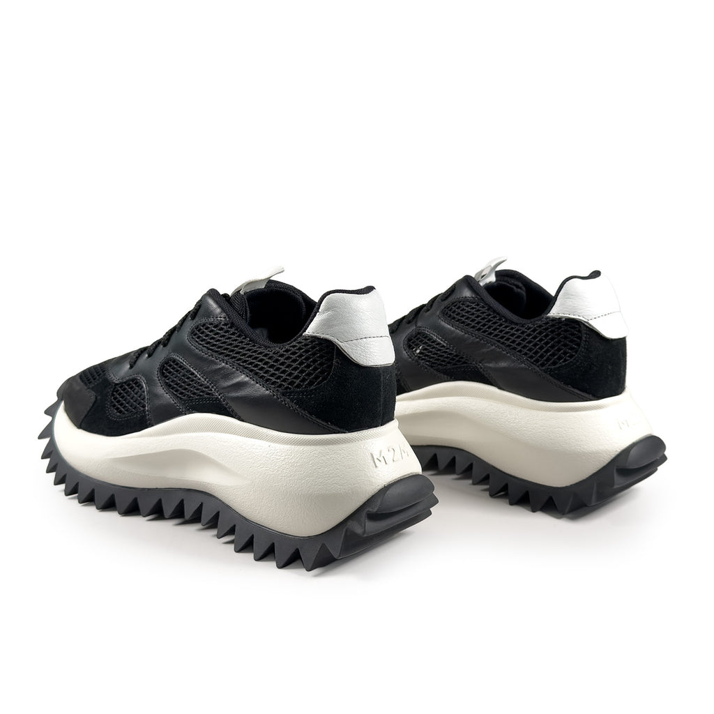 VicMatie D22 RUNNING LACE-UP SNEAKER BLACK
