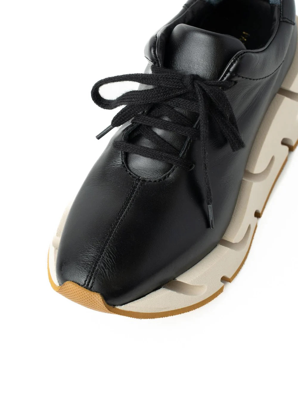 Paloma Barceló Pia Nappa Black Sneakers