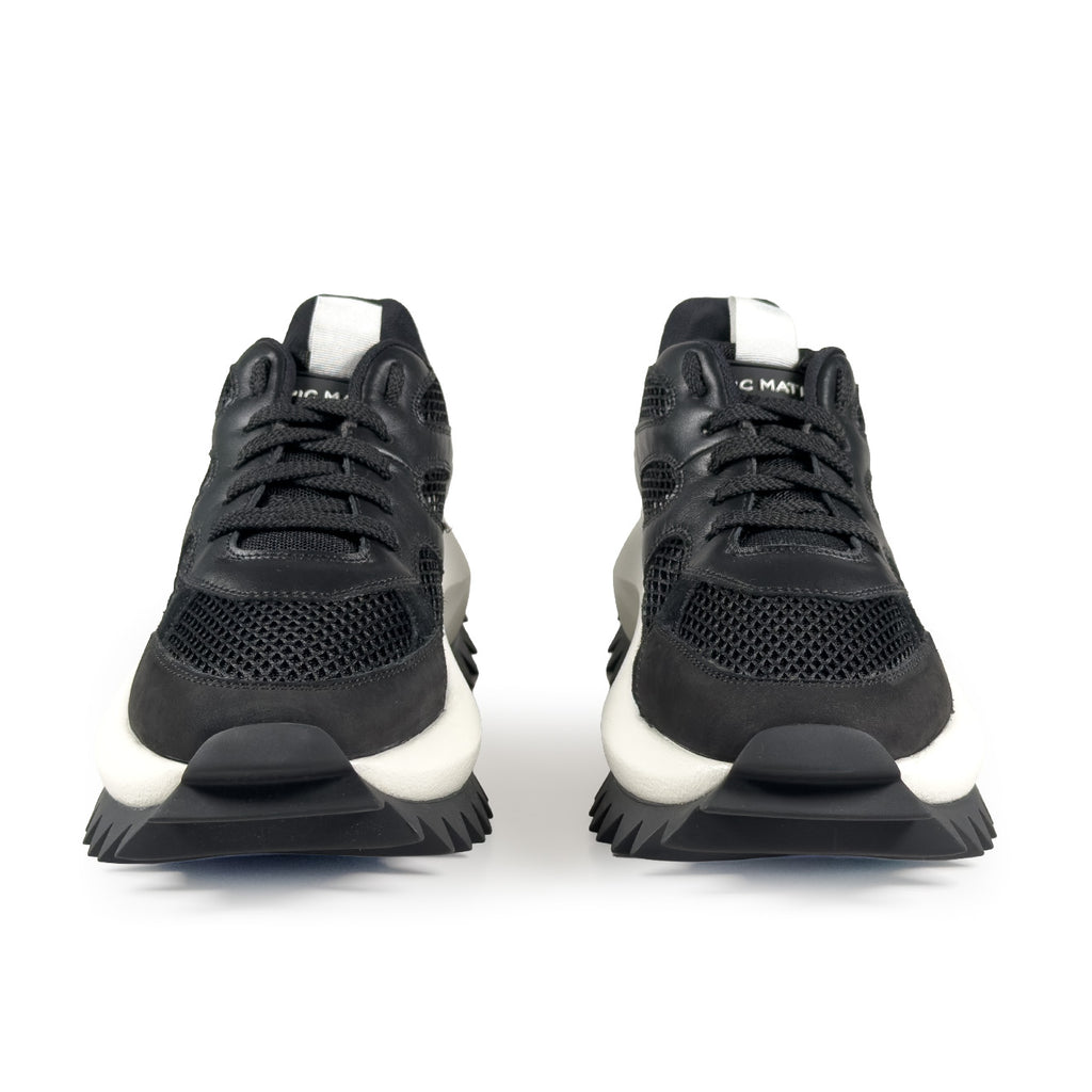 VicMatie D22 RUNNING LACE-UP SNEAKER BLACK