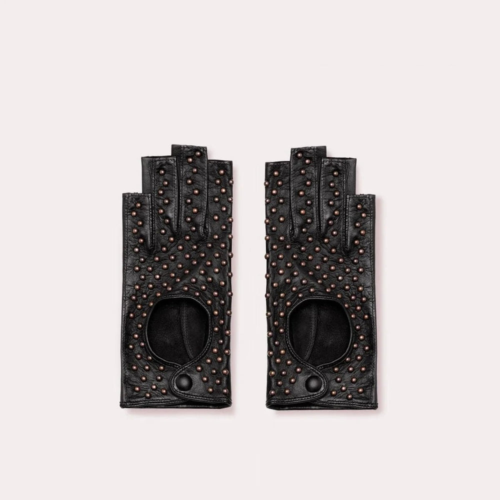 Seymoure UNISEX 3/4 Fingerless Driving Gloves with Studs