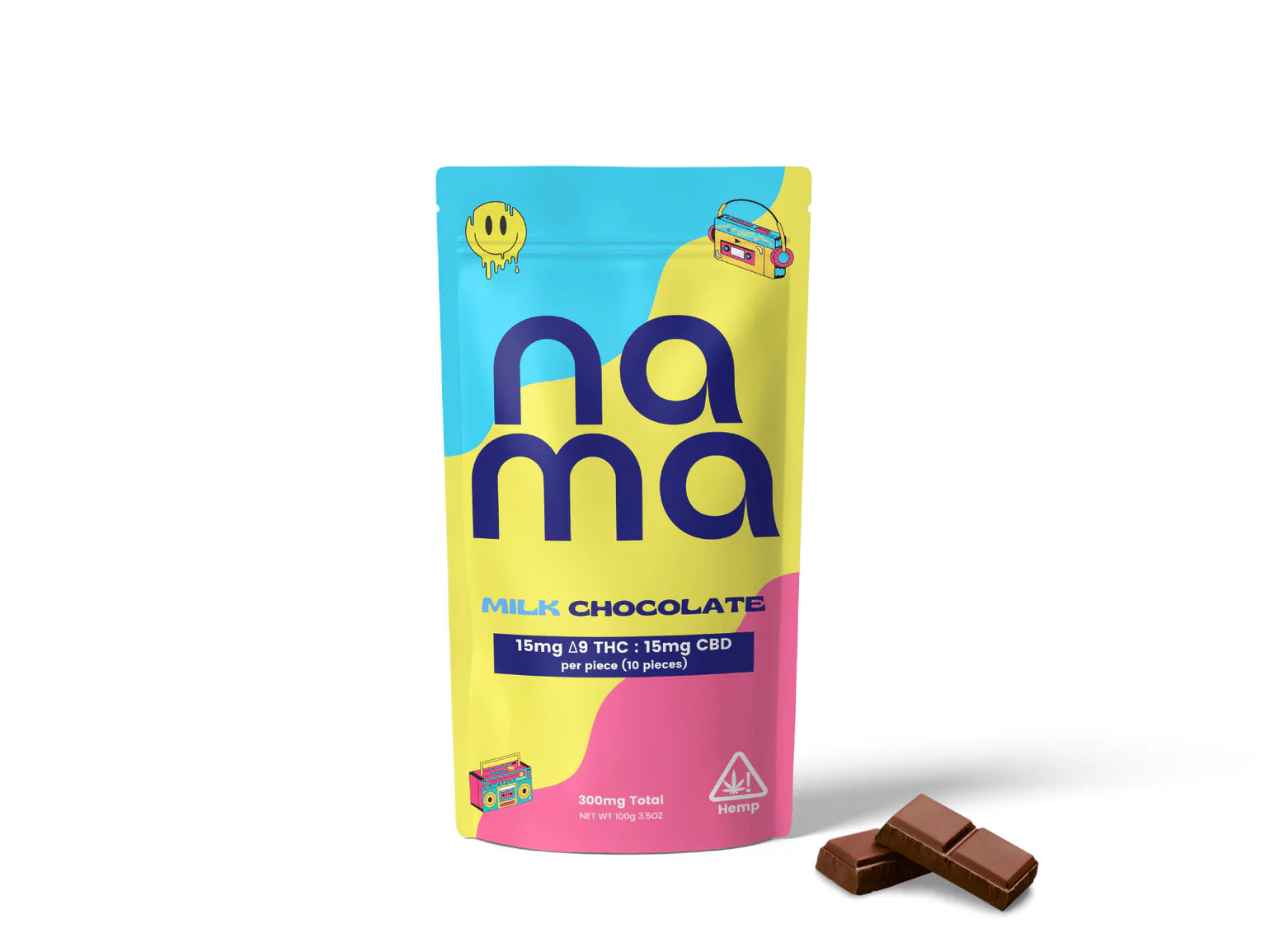 Nama THC Milk Chocolate Bar with CBD